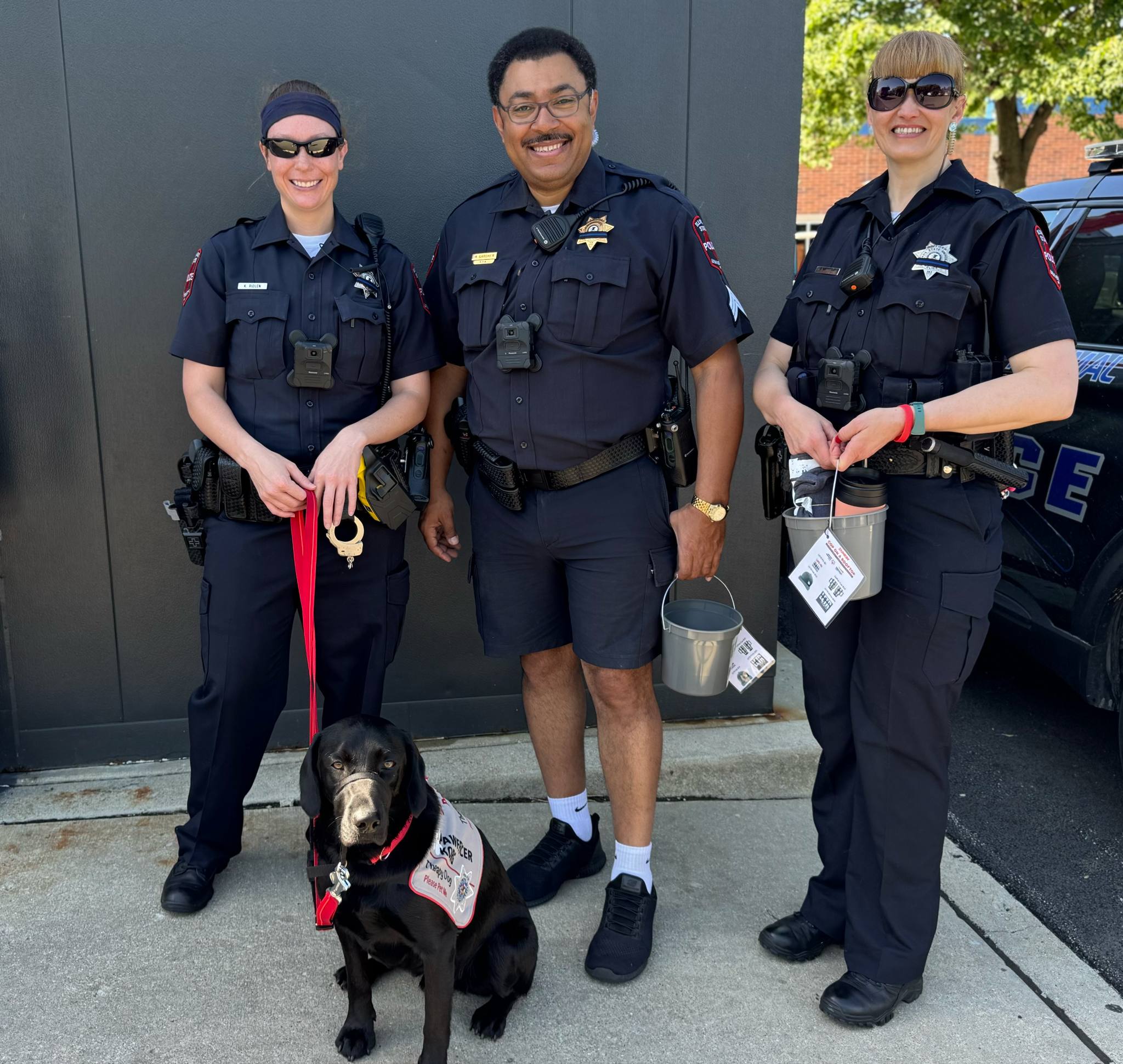 The Community Engagement Unit, including Pawfficer Korg.
